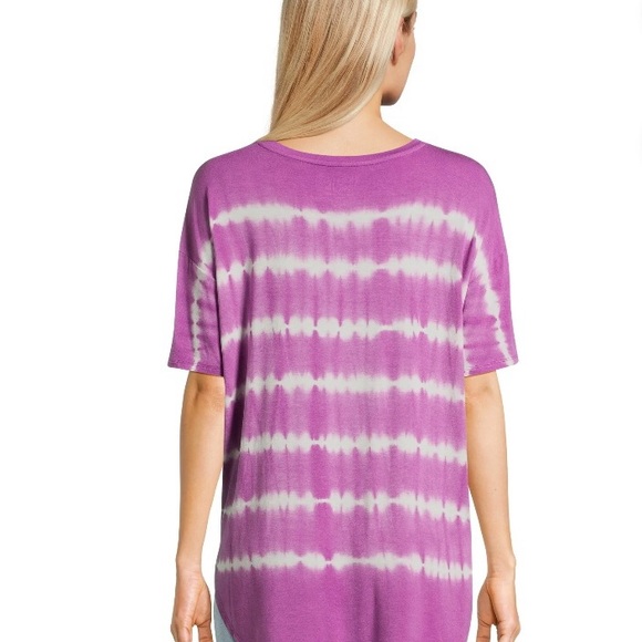Time and Tru Women's Crewneck Solid & Tie-Dye Tunic Tee Plus Size XXL (20) - Picture 4 of 13